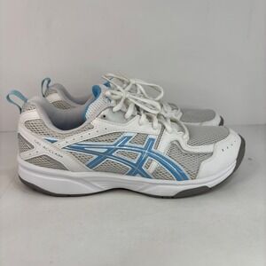 Asics Gel-Acclaim White Blue Athletic Tennis Shoes Cushioned‎ Womens 10.5